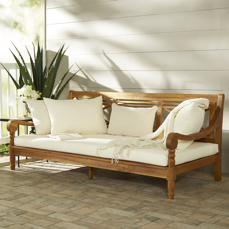 Breakwater Bay 71.7'' Wide Outdoor Patio Daybed with Cushions & Reviews